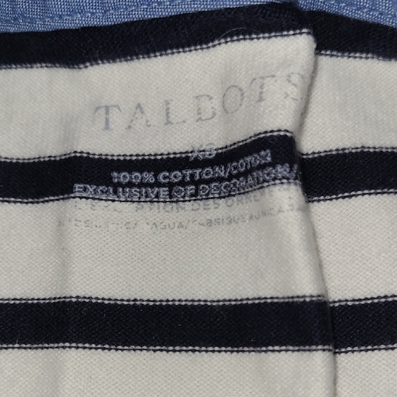 Talbots Striped Long Sleeve Tee - Picture 2 of 4